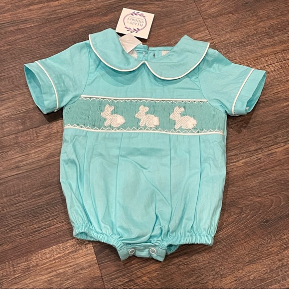 Smocked Easter Bubble Boys - Picture 1 of 1